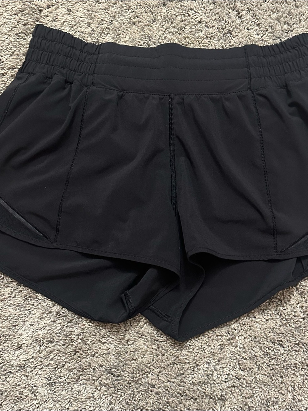 lululemon athletica Black Layered Athletic Shorts